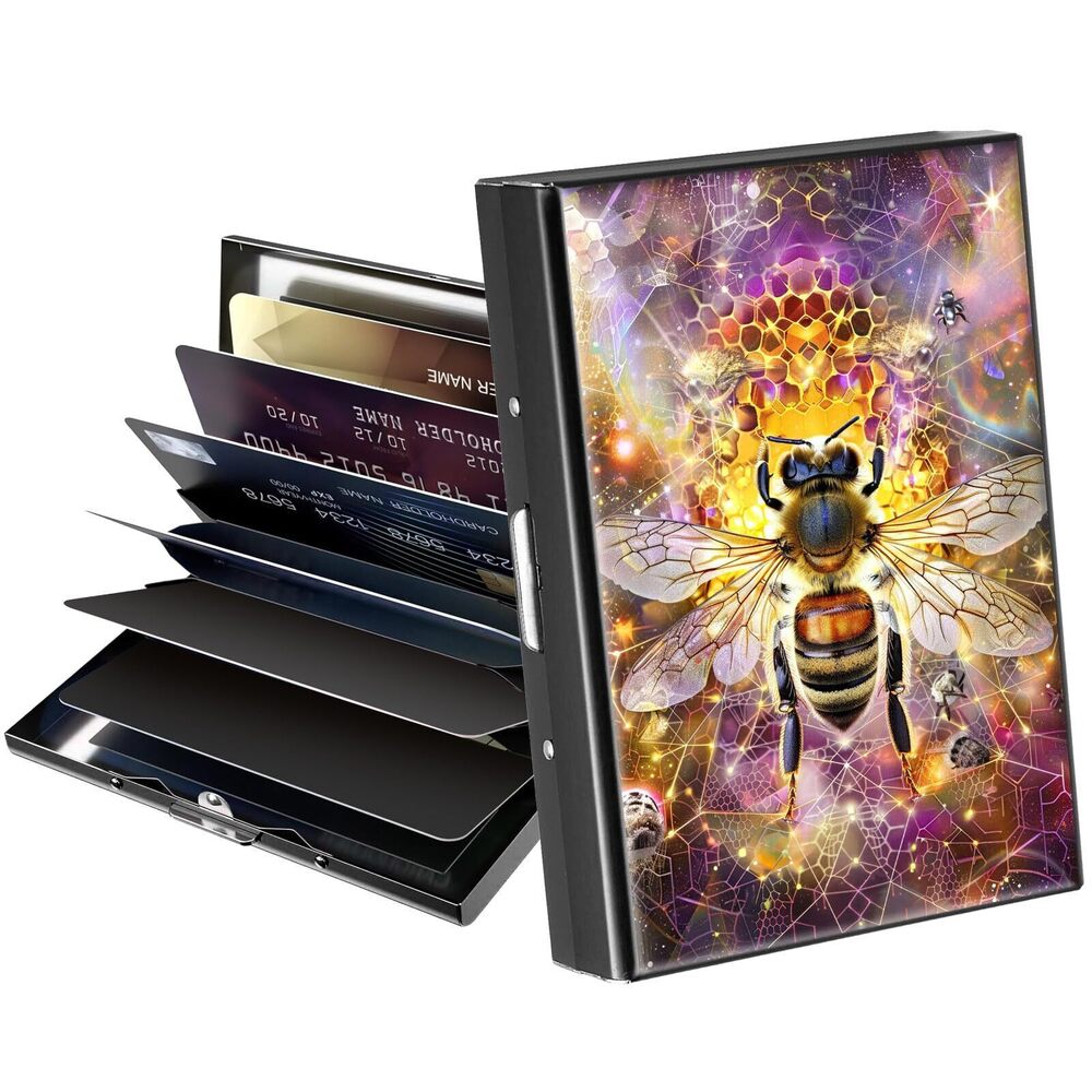 7669 Metal Wallet,Credit Card Holder ,Thin Slim Mini Aluminum Wallet RFID